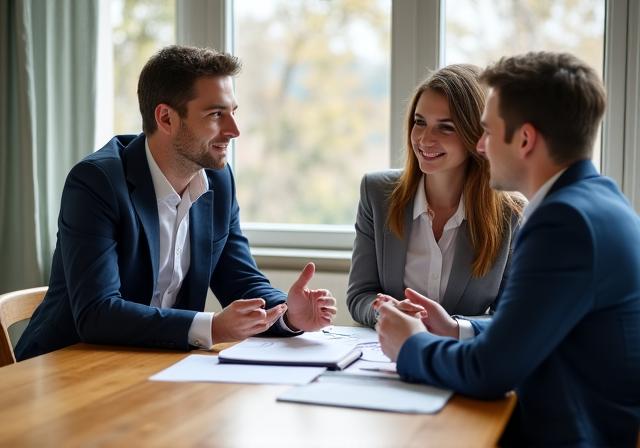 Professionelle Finanzplanungssitzung in Wien