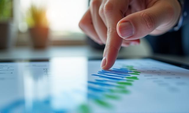 Stilisierte Grafik, die wachsendes Vermögen durch kluge Budgetierung zeigt